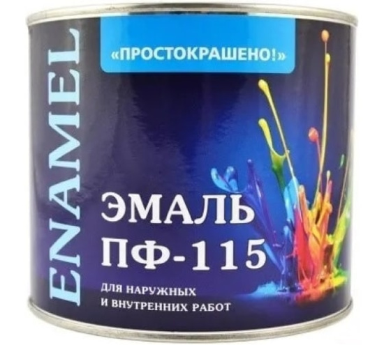 Эмаль ПФ115 Черная 6,0кг ПРОСТОКРАШЕНО БАУ