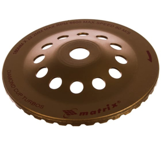 Чашка алмазная зачист. 180мм. Matrix 72999