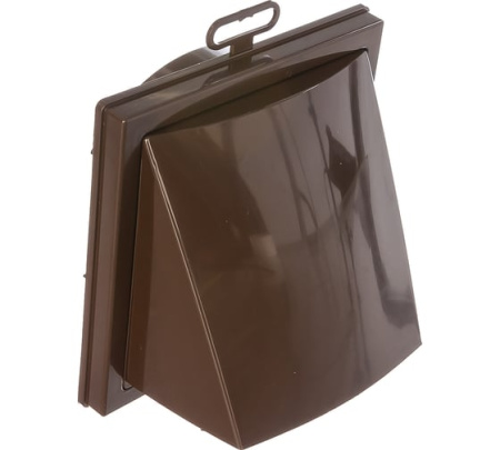 Выход стенной 150х150 D125 с обрат. клап 1515К12,5ФВкор