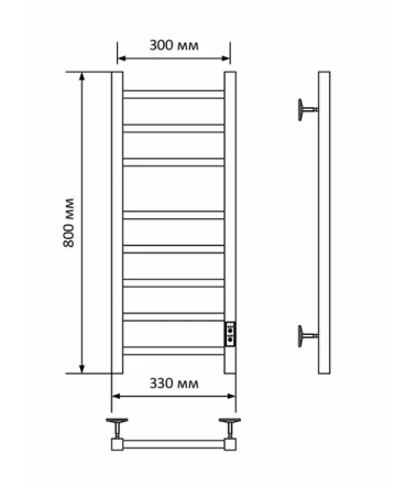 ПСШ Контур П8 электрический 300*800 U САНПРИЗ 11179