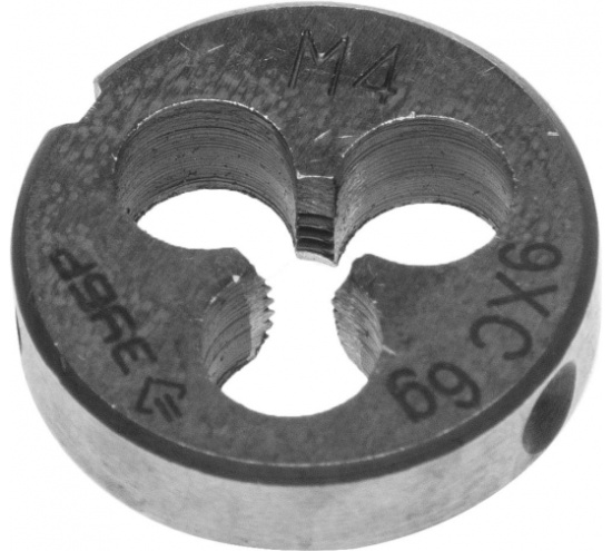 Плашка М4 х 0,7 мм сталь 9ХС ЗУБР 4-28022-04-0.7