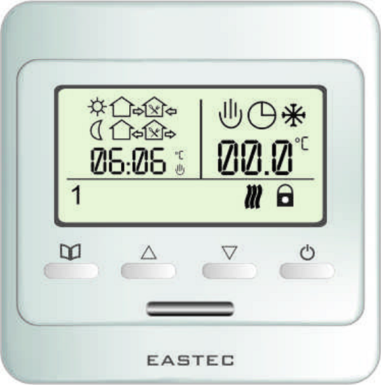 Терморегулятор EASTEC RTC E51.716 (3.5 кВт) серебристый