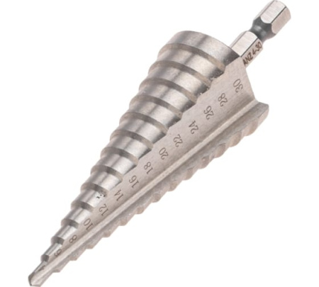 Сверло ступенчатое 4-30мм KRANZ KR-12-6602