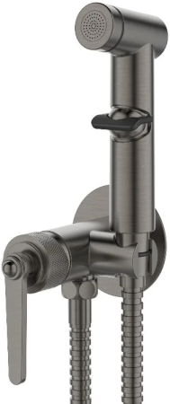 Смеситель скрытого монтажа Bangkok Gun metal ESKO с гигиен.душем SMHBGGM