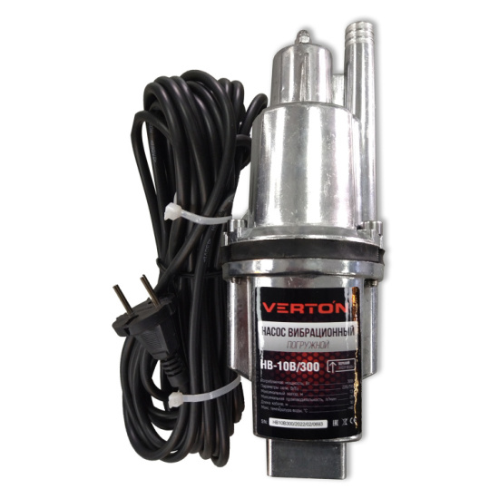 Насос вибрационный Verton НВ-10В/300 (220В, 300Вт, 10м D-100мм верх.забор)