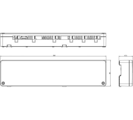 Контроллер теплого пола проводной 8 зон Kromwell