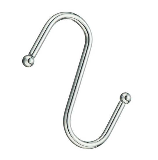 Крючок для рейлинга d.16мм хром (с шариками) 6779