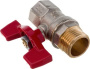 Кран шаровый RTP 1/2" г/ш бабочка PN25