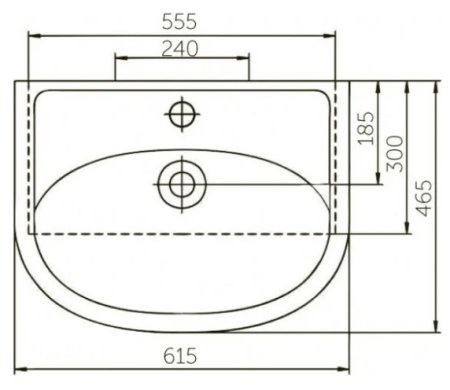 Умывальник Домино Уют 60/128980