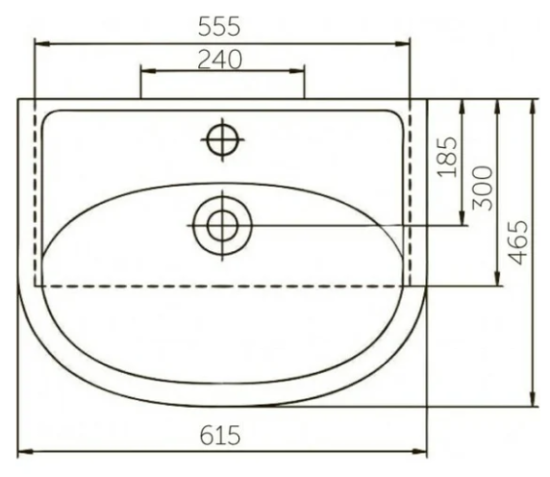 Умывальник Домино Уют 60/128980