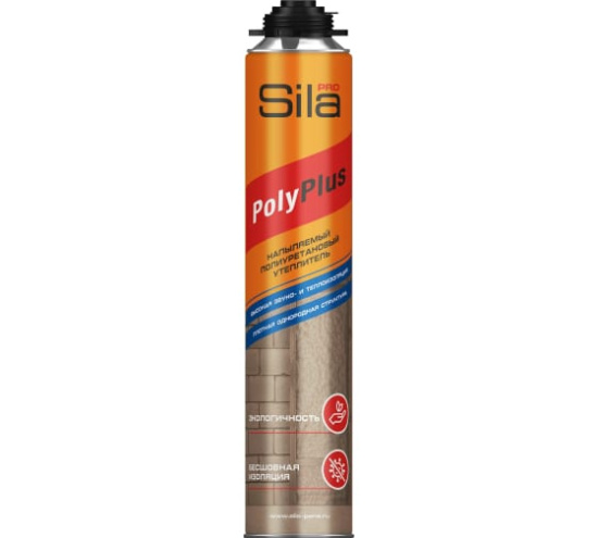 Утеплитель напыляемый SILA PRO POLYNOR/POLYPLUS 850мл 