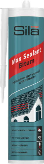 Герметик Sila PRO Max Sealant битумный для крыши 280мл
