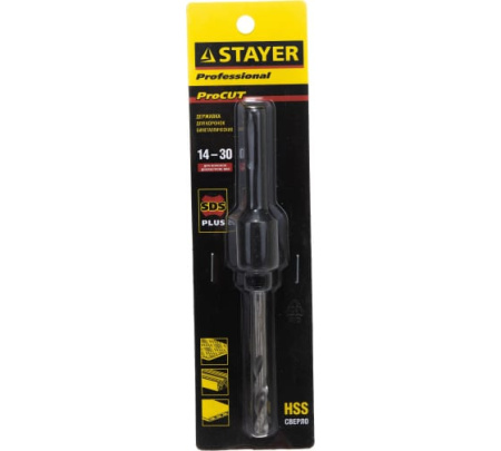 Державка STAYER Procut для биметал.коронок, хвостовик SDS,14-30мм (29551)