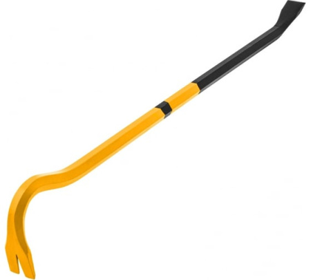 Лом-гвоздодер, 600 мм, шестигранный 16 мм, окрашенный, сталь 65// Denzel 25203