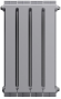 Радиатор биметалл Royal Thermo PianoForte 500/Silver Satin (серый) 4 секции