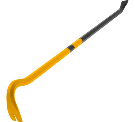 Лом-гвоздодер, 900 мм, шестигранный 19 мм, окрашенный, сталь 65// Denzel 25204