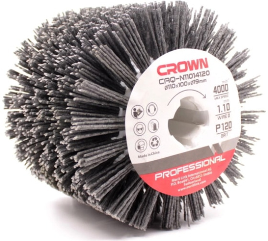 Щетка для шлиф.машины CROWN нейлоновая CAQ-N11014120