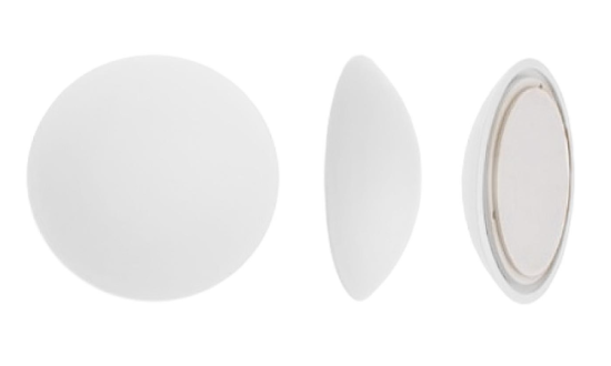 Ограничитель дверной (демпфер), РВ-01 пластик самокл. белый 10225