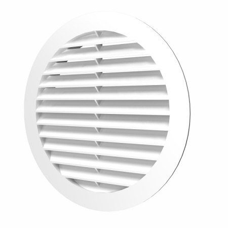 Решетка круглая D196 вытяжная АВС с фланцем D160 16РК