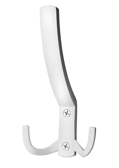 Крючок 3-х рожковый белый