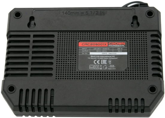 Зарядное устройство CAC209001X/9,6 А CROWN