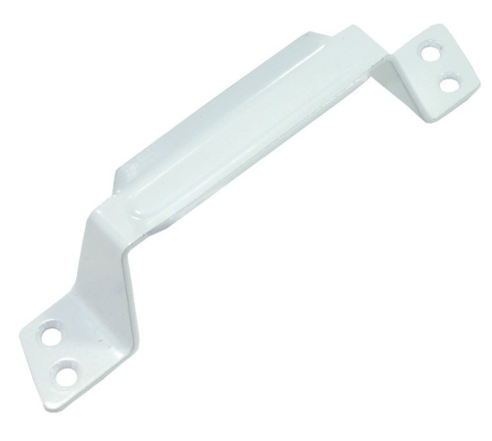 Ручка-скоба РС-80-2 пол.белый Кунгур (100)