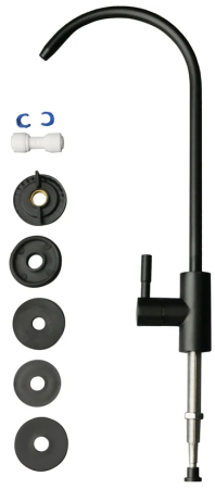 Кран для фильтра Гейзер Flowmaster Colour черный 25756