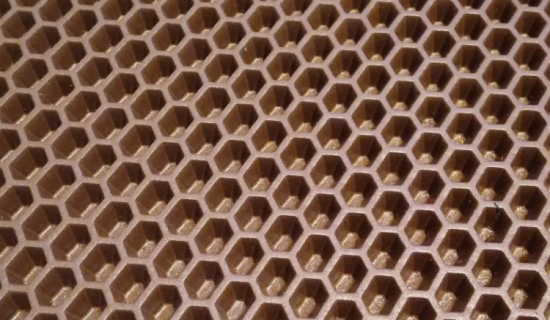 Коврик универсальный "СОТЫ" 680*480мм 7407 темно-бежевый