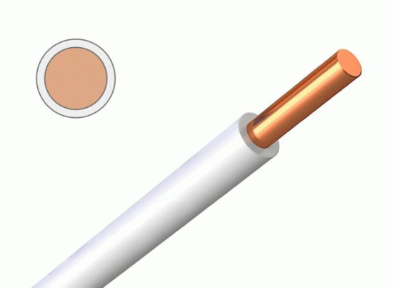 Провод ПВ-1 (ПуВ) 10 белый ГОСТ