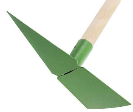 Мотыжка+бороздовик п/о,черенок деревянный 24-06-021