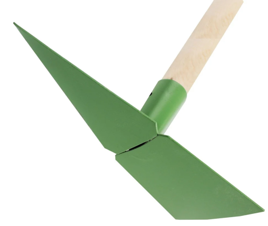 Мотыжка+бороздовик п/о,черенок деревянный 24-06-021