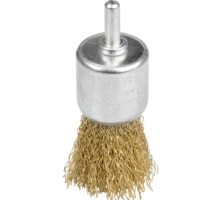 Щетка STAYER MAXClean кистевая для дрели витая стальн. латуниров.проволока 0,3мм 35113-30