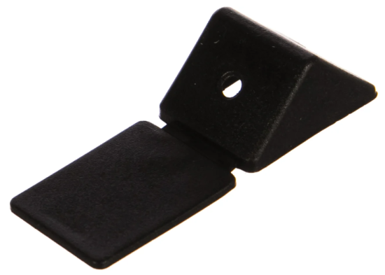 Уголок мебельный с шурупом, цвет черный, 4,0х15мм, 4шт./ЗУБР 4-308256-7