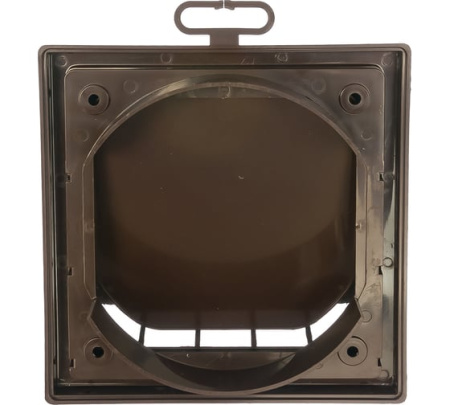 Выход стенной 150х150 D125 с обрат. клап 1515К12,5ФВкор