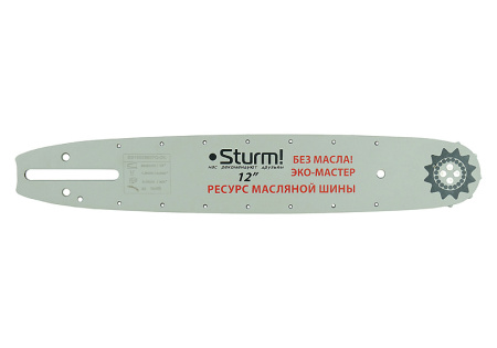 Шина 12" паз 1,3мм 3/8" 45зв. Sturm SB1250380PO-OL