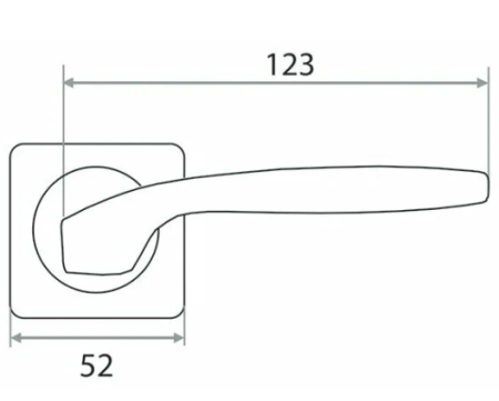 Ручка раздельная AL-02-L228 графит 204379