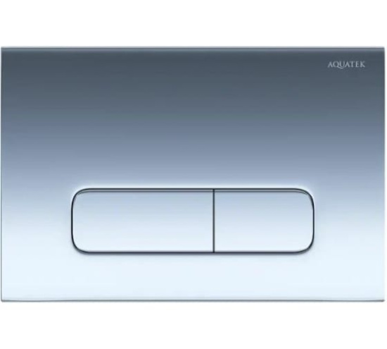Панель смыва хром глянец(клавиши прямоуголные) AQUATEK 132691