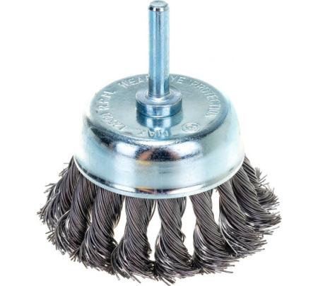 Щетка для дрели, 75 мм "чашка" метал. MATRIX 74470
