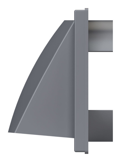 Выход стенной 150х150 D125 с обрат. клап 1515К12,5ФВсер