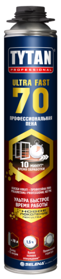 Пена монтажная TYTAN 70 PROFESSIONAL 870 мл летняя