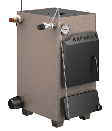 Котел твердотопливный Каракан-10 ТПЭ-3 (с плитой, разъем под электр. тэн)