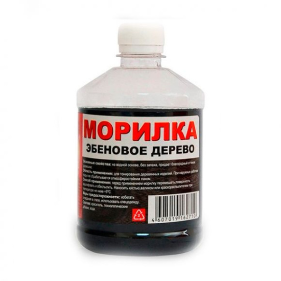 Морилка эбеновое дерево пэт/т 0,5л/0,4кг/20шт Вершина