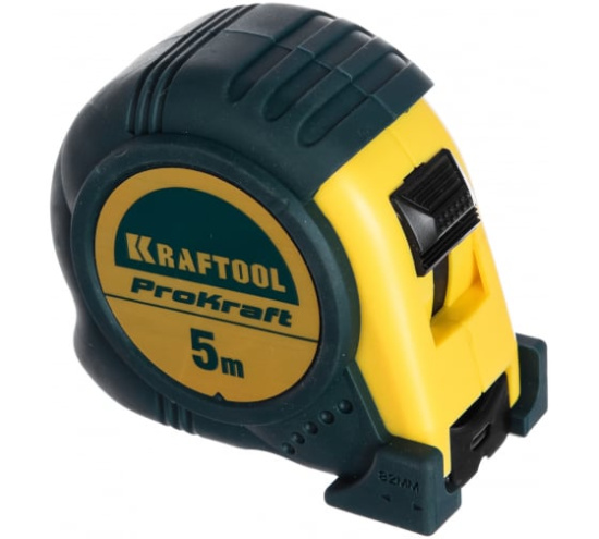 Рулетка KRAFTOOL NYLON 5м / 25мм корпус ударостойкий обрезиненный 62678/34122-05-25_z01