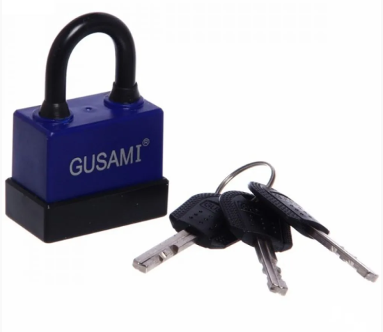 Замок навесной всепогодный GUSAMI 45мм 3 ключа (78030345)/ 0123577