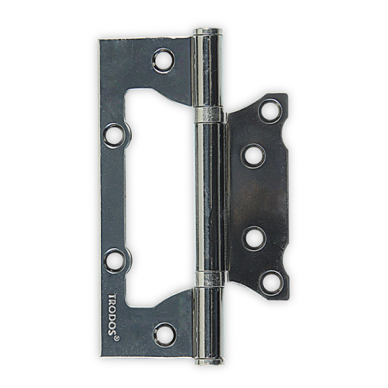 Петля накл. 125х75х2,5 без врезки б/к черный никель "TRODOS"