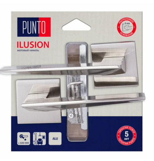 Ручка раздельная LM/A K.QS52.ILUSION/HD SN-3 матовый никель 45581