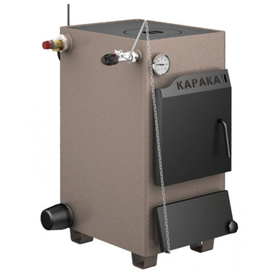 Котел твердотопливный Каракан-8 ТПЭ (с плитой, разъем под электр. тэн)