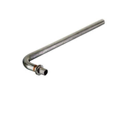 Трубка подключения радиатора Г-образная аксиальная 16х2.2-250