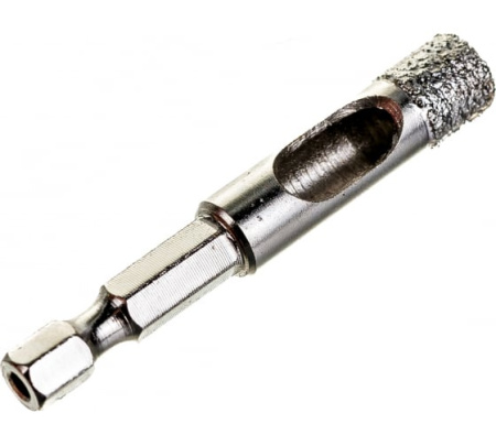 Коронка алмазная вакуумная d10мм М14, кромка 15мм АВК ЗУБР 29865-10-М14