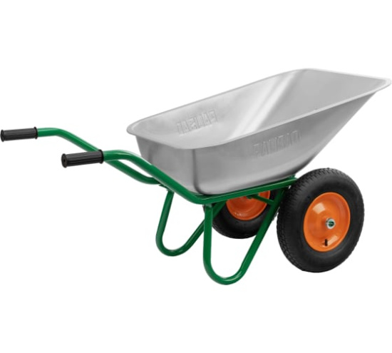 Тачка садово-строительная, усиленная, грузоподъемность 320кг, объем 100л, Palisad 689233